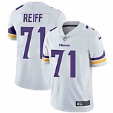 Nike Men & Women & Youth Vikings 71 Riley Reiff White NFL Vapor Untouchable Limited Jersey,baseball caps,new era cap wholesale,wholesale hats